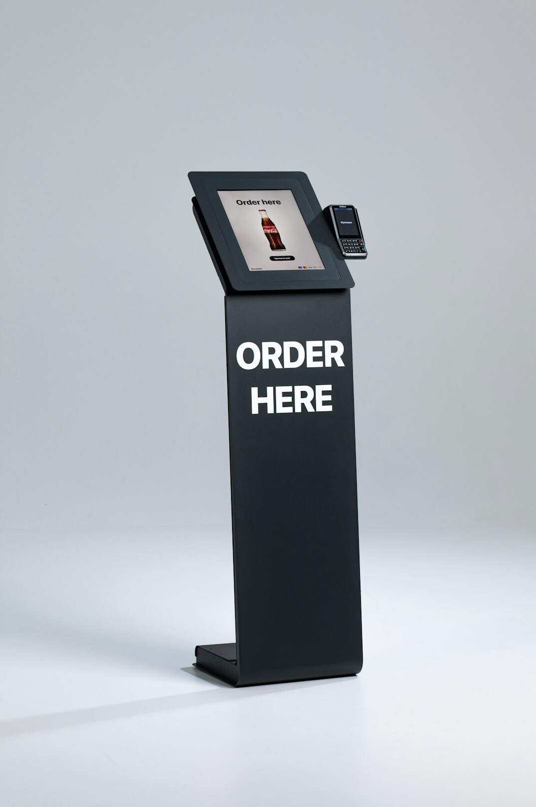 Close-up of a digital ticket kiosk machine